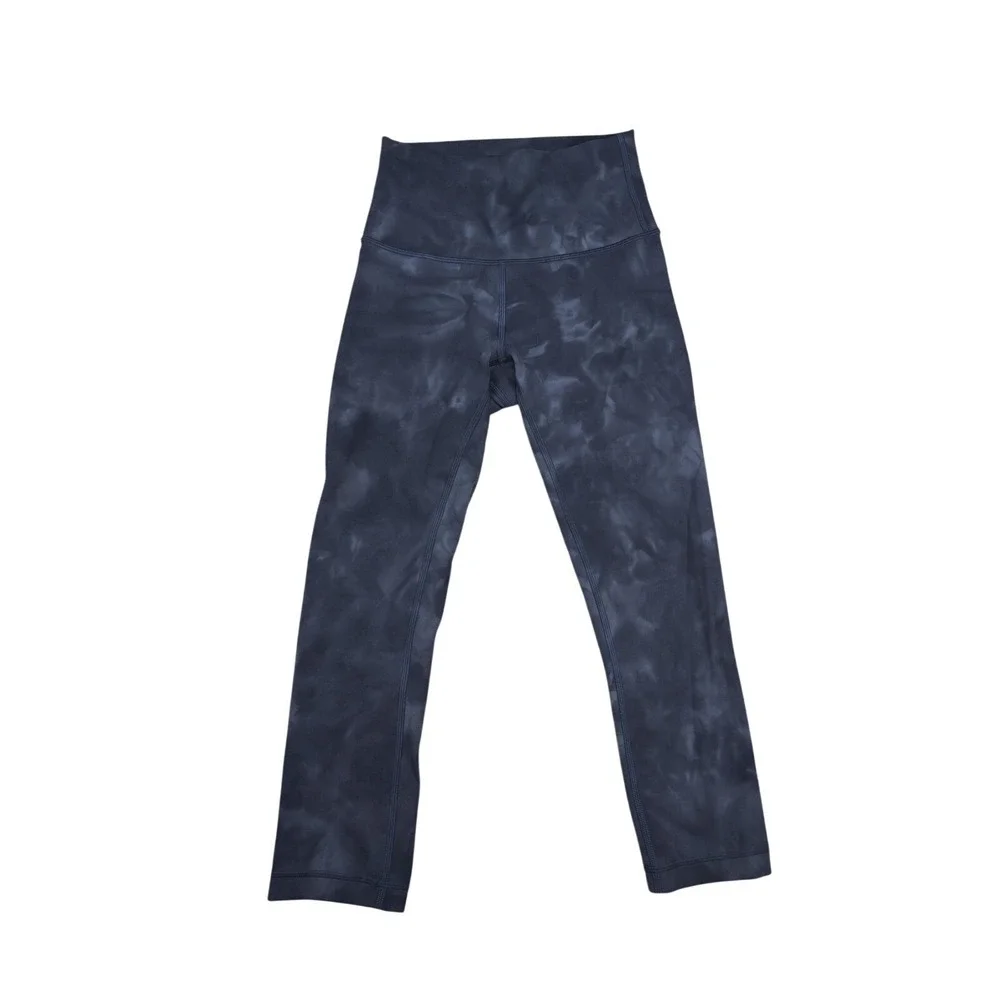 Lululemon Leggings‎ Womens 4 Blue Tie Dye High Rise Ankle Yoga Athletic Pants